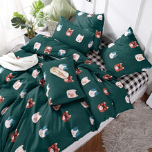 Load image into Gallery viewer, Alanna Printed Solid bedding sets  Home Bedding Set 4-7pcs High Quality Lovely Pattern with Star tree flower