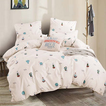 Load image into Gallery viewer, Alanna Printed Solid bedding sets  Home Bedding Set 4-7pcs High Quality Lovely Pattern with Star tree flower