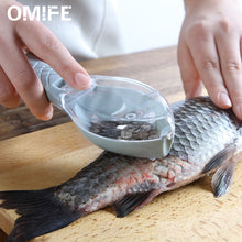 Load image into Gallery viewer, Omife Kitchen Knives Fishing Knife Scale Peeler Fish Knife Cleaning Sea Food scale Brush Remove cuchillos de cocina Accessories