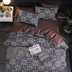 JDDTON New Arrival Classical Double sided Bed Linings Concise Style Bedding Set Quilt Cover Pillowcase Cover Bed 3pcs/set BE031