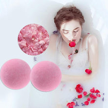 Load image into Gallery viewer, 1pc Bath Salt Ball Relief Bubble Shower Bombs Body Skin Whiten Relax Stress 5 Color Toiletries Body Cleaner Bubble Shower Ball