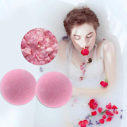 1pc Bath Salt Ball Relief Bubble Shower Bombs Body Skin Whiten Relax Stress 5 Color Toiletries Body Cleaner Bubble Shower Ball