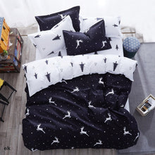 Load image into Gallery viewer, Bedding Sets Geometric Pattern Bed Sheet Children Student Dormitory Bed Linings Cartoon  3/4pcs Pillowcases Cover Set