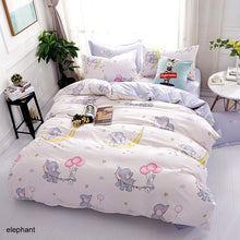 Load image into Gallery viewer, Bedding Sets Geometric Pattern Bed Sheet Children Student Dormitory Bed Linings Cartoon  3/4pcs Pillowcases Cover Set