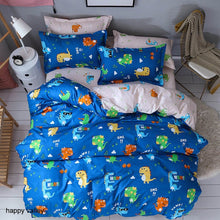 Load image into Gallery viewer, Bedding Sets Geometric Pattern Bed Sheet Children Student Dormitory Bed Linings Cartoon  3/4pcs Pillowcases Cover Set