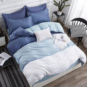 3/4 pcs Luxury Comforter Bedding Sets Geometric Pattern Bed Linen Cotton/Polyester Duvet Cover Bed Sheet Pillowcases Cover Set