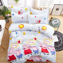 Load image into Gallery viewer, Simple Classic Queen bedding set 5 size bed linen 4pcs/set duvet cover set Pastoral bed sheet AB side duvet cover 2019 bed